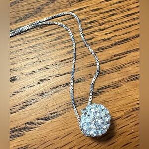 Costume Jewelry Silver Necklace